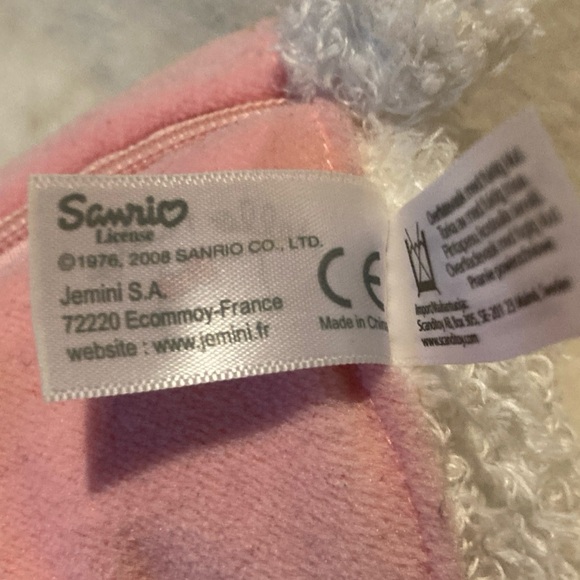 Hello Kitty Sanrio 2008 Plush purse Pink dress, red bow 8" - Picture 10 of 10